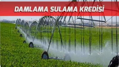 100 DÖNÜME KADAR DAMLAMA SULAMA KREDİ HİBESİ
