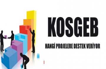 Kosgeb birçok projeye destek vermektedir. 