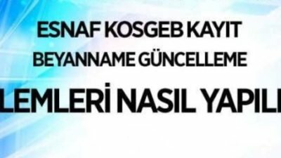 Kosgeb Veritabanına Kayıt Nasıl Yapılır? (Güncel)