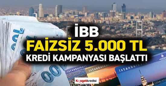 İstanbulkart Sahiplerine Faizsiz 5.000 TL Kredi İmkanı